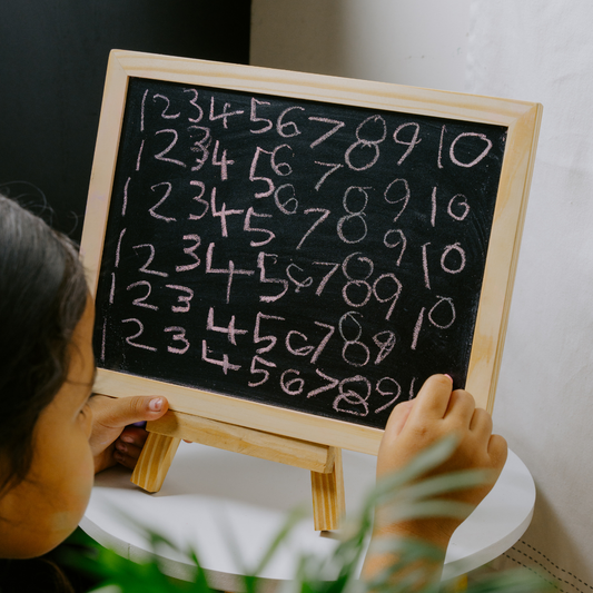 Double Sided Blackboard Slate | Pre-writing Toys for Kids